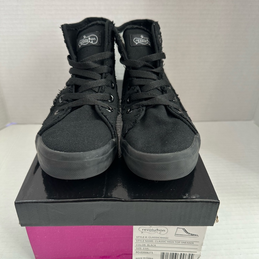 Revolution Classic Black High Top Sneakers